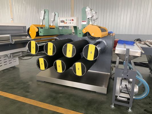 kopen Pp Versterkte Vezelmonofilament Uitdrijvingsmachine 150kg/H met Verschillend Patroon online manufacture